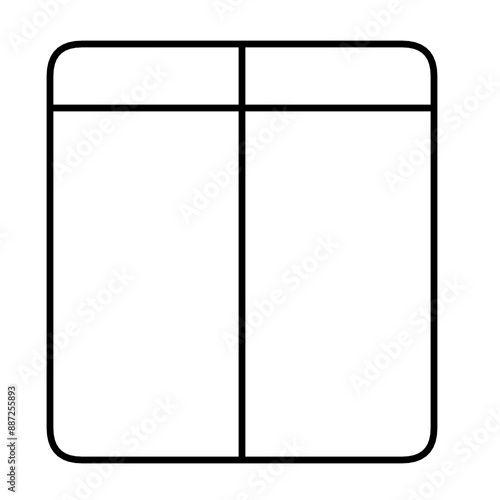 A versatile table layout template with a nice minimalist design