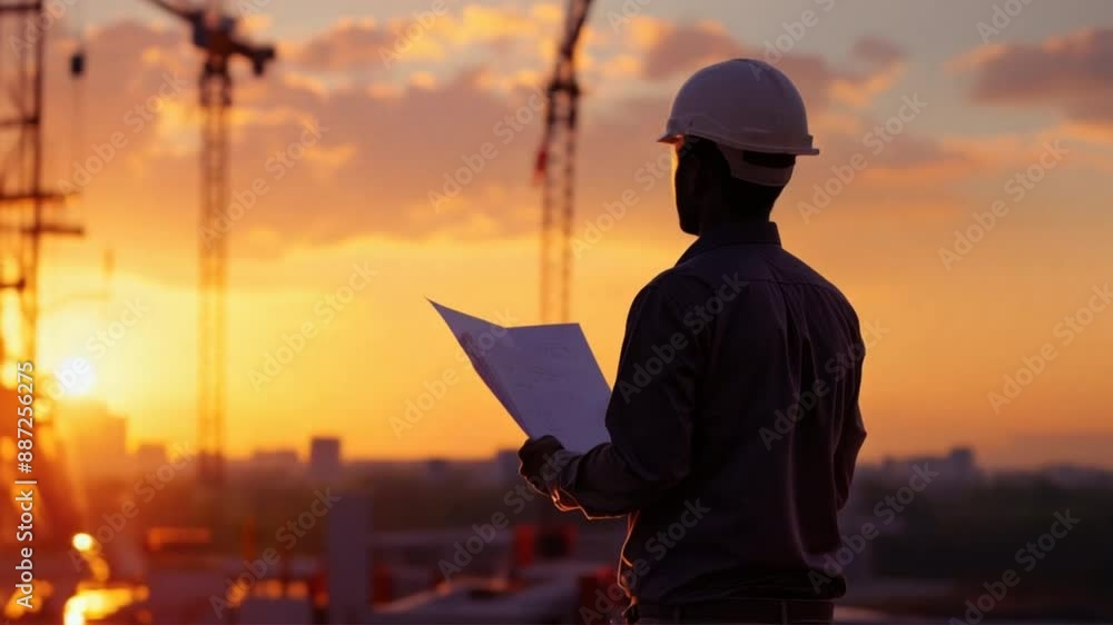 Road construction supervision team Civil engineers work at road construction sites to supervise new road construction and inspect road construction sites.