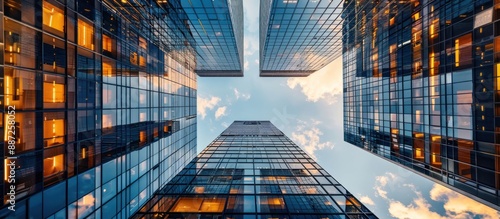 Modern Architecture Skyscrapers - Glass Facades and Reflections