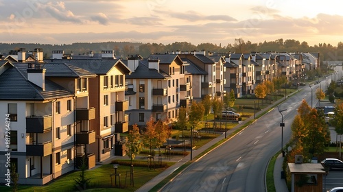 affordable housing development a residential area to provide affordable housing for low and moderateincome families composed of blocks of apartments built efficiently and economically : Generative AI