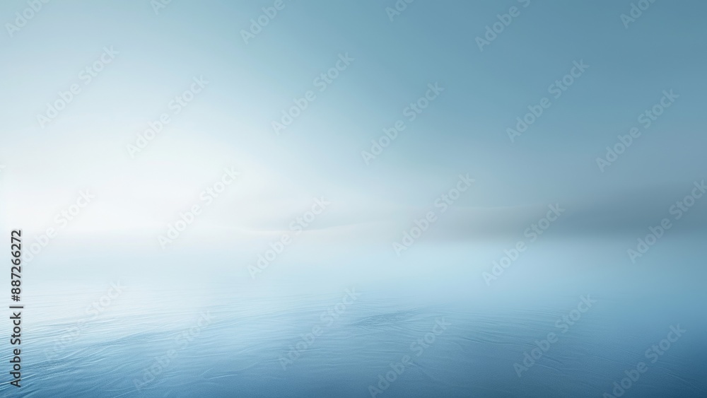 Blue sea with waves and fog in the morning. 3d rendering Blue sea with waves and fog in the morning. 3d rendering