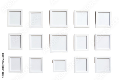 Versatile Picture Frame Arrangement On PNG Background