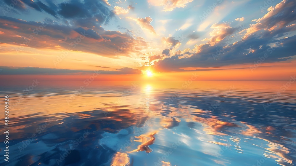 Fototapeta premium Lighthouse on the sea at sunset