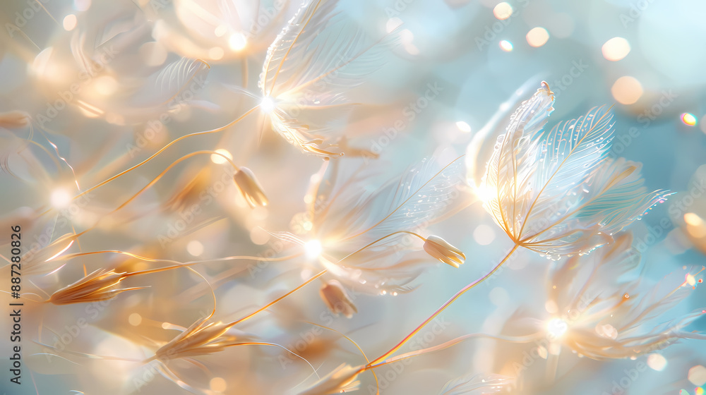 Fototapeta premium Abstract flowers close-up