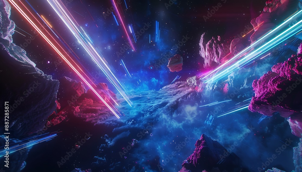 Neon Lights and Space Rocks Neon Lights and Space Rocks