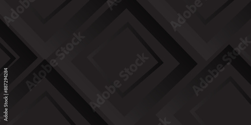Black and golden smooth stripes abstract corporate graphic design. Geometric dark material background. Vector illustration subtle gold highlights, creating a sleek and sophisticated look.
