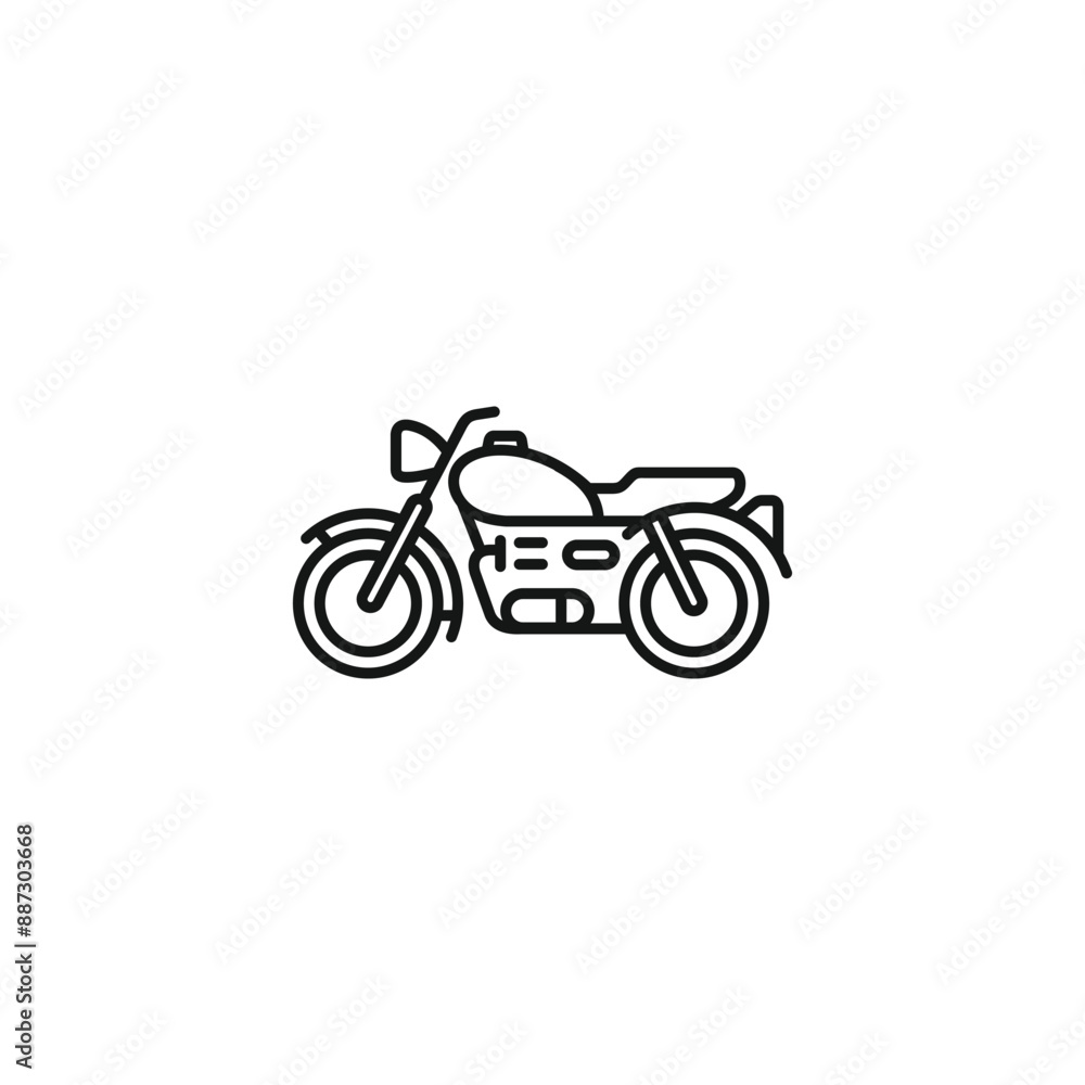Motorcycle icon vector. EPS 10 editable vector Motorcycle icon vector. EPS 10 editable vector