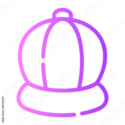 cap Line Gradient Icon