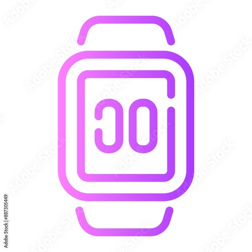 wristwatch Line Gradient Icon