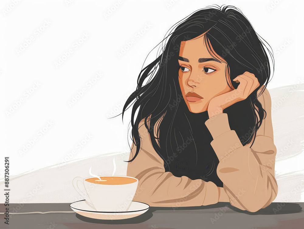 Sad woman at a cafA vector white background 145 woman, coffee, cup, drink, tea, drinking, beauty, cafe, face, people, morning, person, beverage, smile, mug, smiling, breakfast, holding, espresso, hot, Sad woman at a cafA vector white background 145 woman, coffee, cup, drink, tea, drinking, beauty, cafe, face, people, morning, person, beverage, smile, mug, smiling, breakfast, holding, espresso, hot,