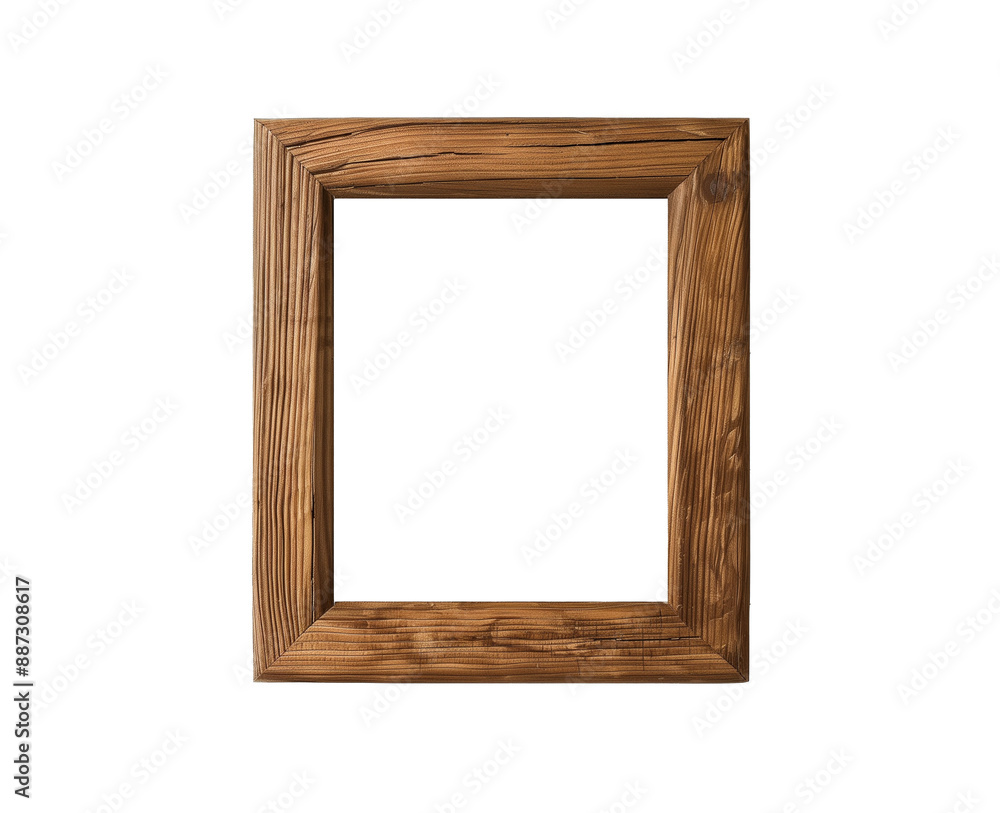 Wooden photoframe, isolated on transparent background. Wooden photoframe, isolated on transparent background.