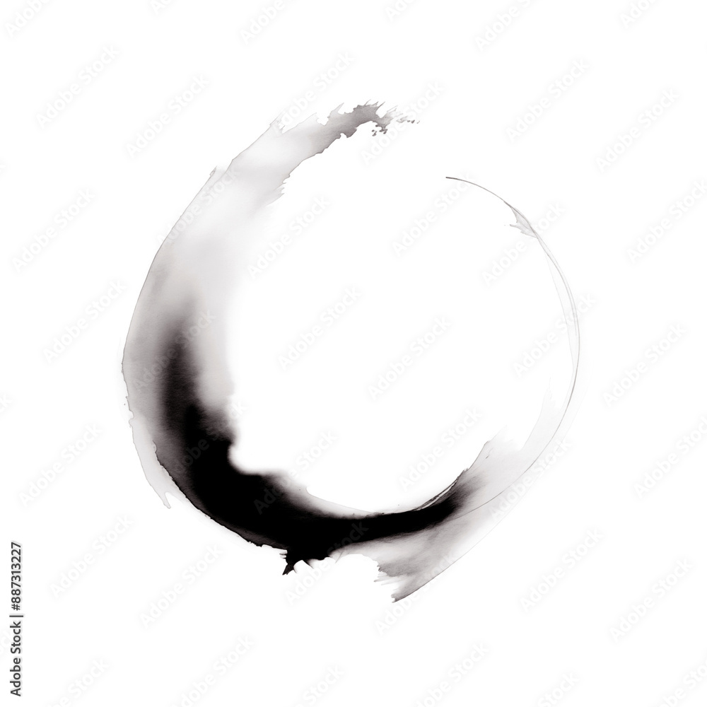 Graphite watercolor splash on transparent background Graphite watercolor splash on transparent background