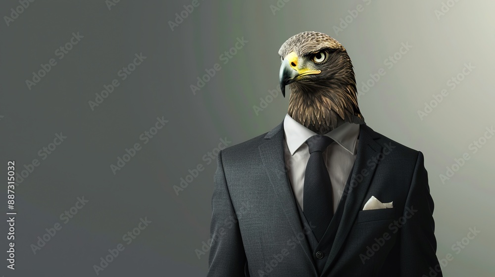 Two-headed eagle in a business suit Two-headed eagle in a business suit