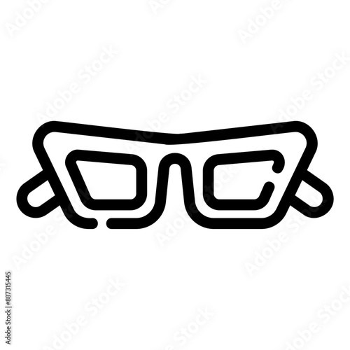 eyeglass Line Icon