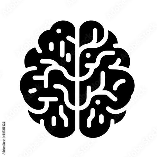 brain vector illustration isolated