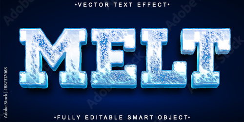 Cartoon Fluid Melt Vector Fully Editable Smart Object Text Effect