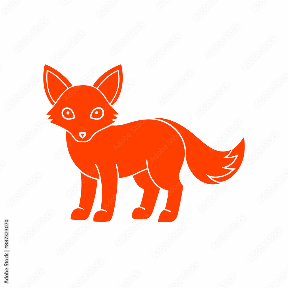 A animal silhouette vector style illustration A animal silhouette vector style illustration