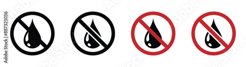 no water resistance vector icon. no waterproof vector design