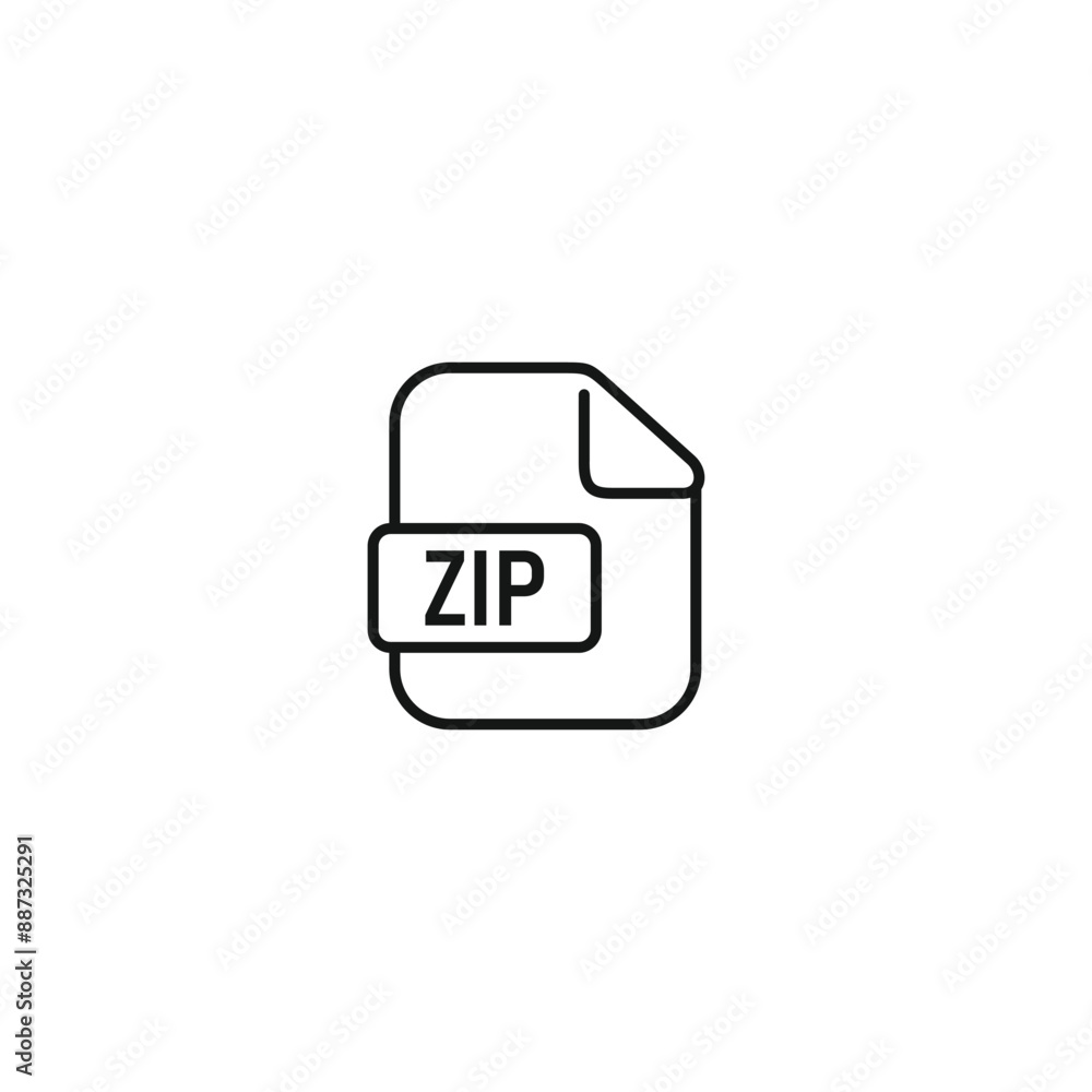 ZIP file icon vector. EPS 10 editable vector ZIP file icon vector. EPS 10 editable vector