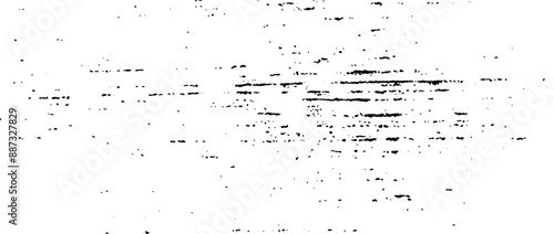 Black grunge wood texture. Grainy wooden overlay background. Distressed bark surface with dust, sand, particles, specks, speckles. Rough dirty stamp backdrop of floor, fence, wall, tile. Vector