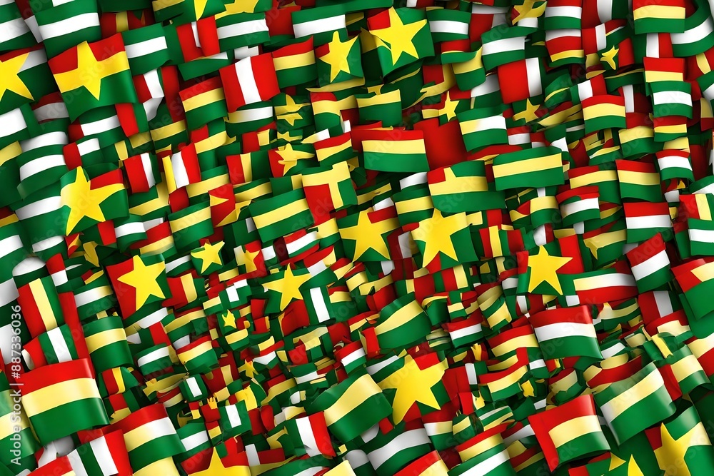 Fototapeta premium Senegal Flag background 