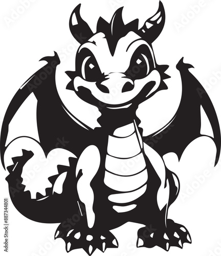 Wolf with a smile dragon