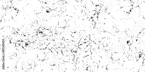 Distressed black and white grunge seamless texture. Overlay scratched design background. Dry brush strokes seamless grunge texture. Abstract vector grunge texture with large and small coarse grains.
