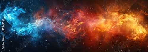 Abstract Flame and Smoke Design