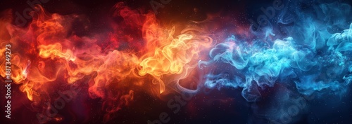 Abstract Fire and Ice Design