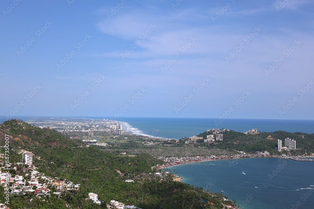 photography with drone in the bay of Puerto Marquez in Acapulco Guerrero Mexico photography with drone in the bay of Puerto Marquez in Acapulco Guerrero Mexico