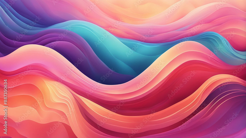 Obraz premium Serene Gradient Harmony