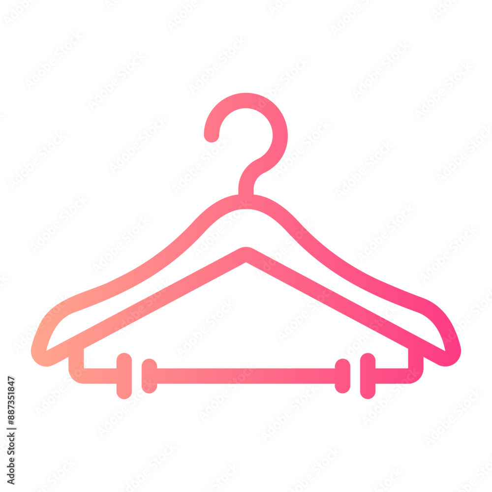 hanger Line Gradient Icon hanger Line Gradient Icon