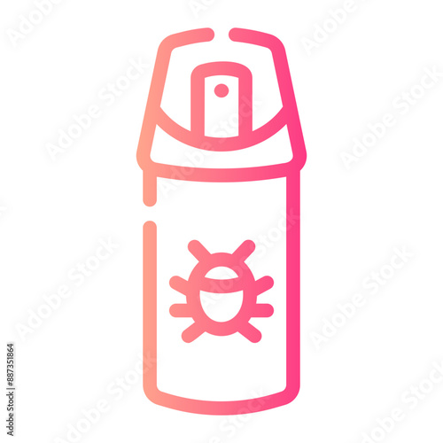 bug spray Line Gradient Icon