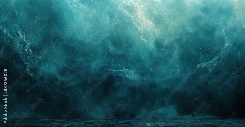 Teal and Dark Abstract Smoke Background Teal and Dark Abstract Smoke Background