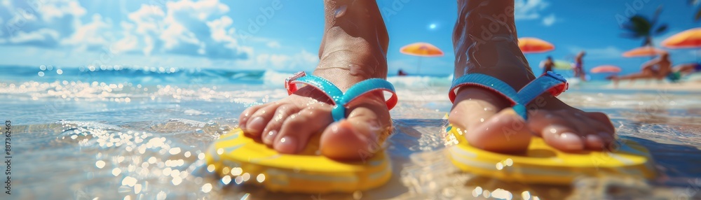Relaxing on the Beach, Sun-Kissed Skin, Beach Vacation, Summer Vibes, Tropical Getaway, Sand Between Your Toes, Ocean Waves, Blue Sky, Palm Trees, Kids Playing, Beach Fun, Summertime, Holiday