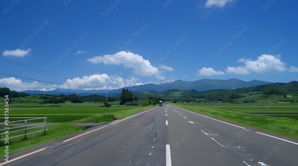 Naklejka premium road to the sky