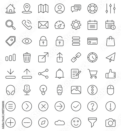 essential icon set,UI/UX Essential Icon suitable for website or apps icon purpose,can,junk,user,group,app,menu,code,gift,bookmark. suitable for web ui 