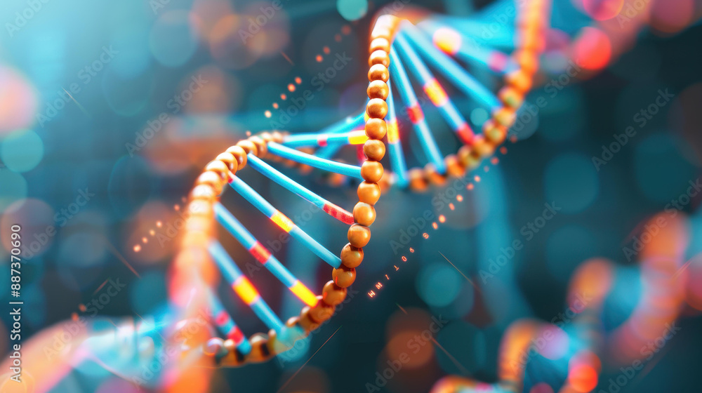 Cuttingedge DNA medical screen using hologram technology for data analysis and research in a futuristic setting. Cuttingedge DNA medical screen using hologram technology for data analysis and research in a futuristic setting.