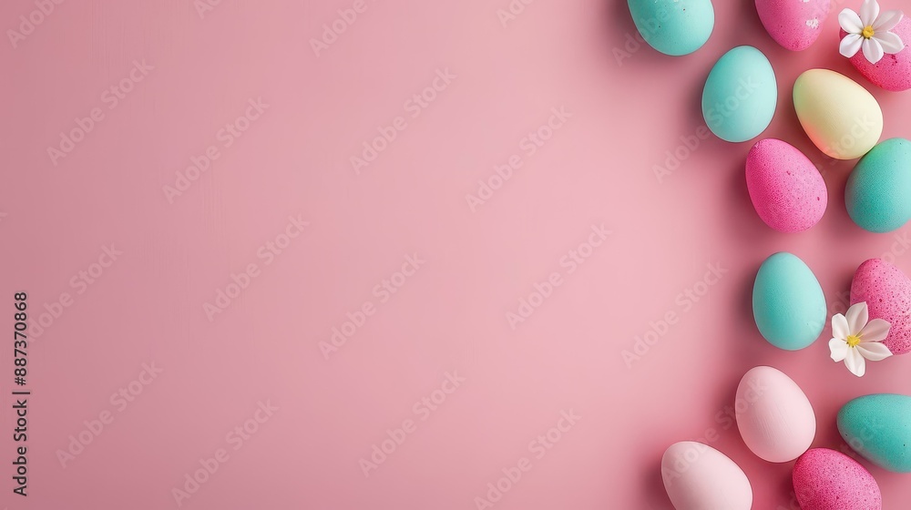 Happy Easter Vibrant egg banner with joyful bunny, ideal for spring greetings, cards, and posters. Happy Easter Vibrant egg banner with joyful bunny, ideal for spring greetings, cards, and posters.