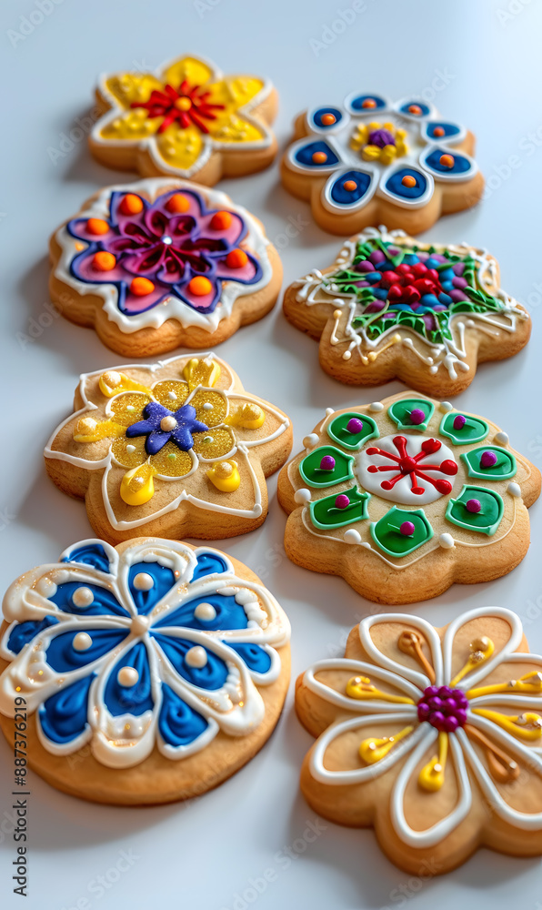 cookies and bread in an illustrator doodle graphic style cookies and bread in an illustrator doodle graphic style