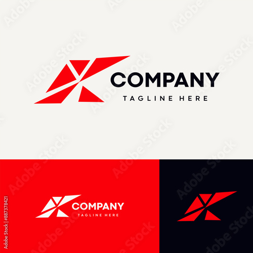 Letter K Sport Brand Logo Design Vector