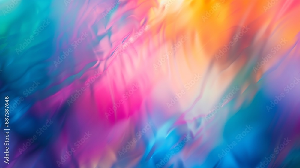 Vibrant Abstract Blur Background with Gradient Colors : Generative AI Vibrant Abstract Blur Background with Gradient Colors : Generative AI