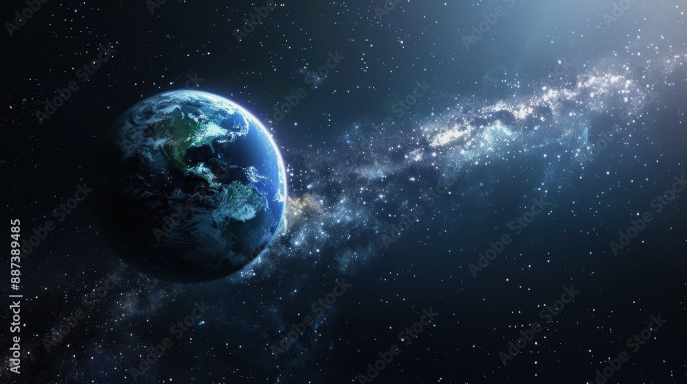 Obraz premium World Space Week. space. planet earth