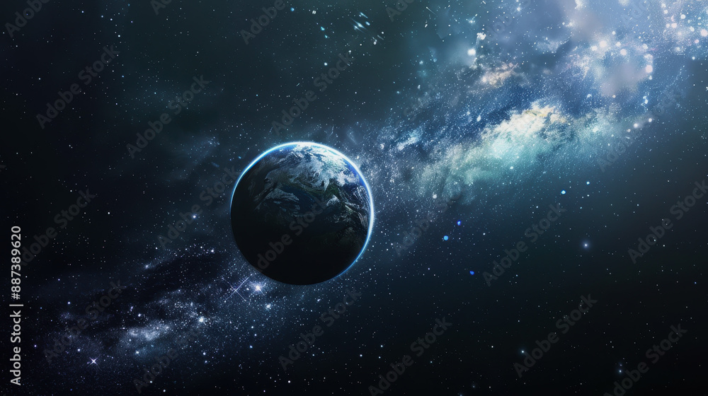 Fototapeta premium World Space Week. space. planet earth