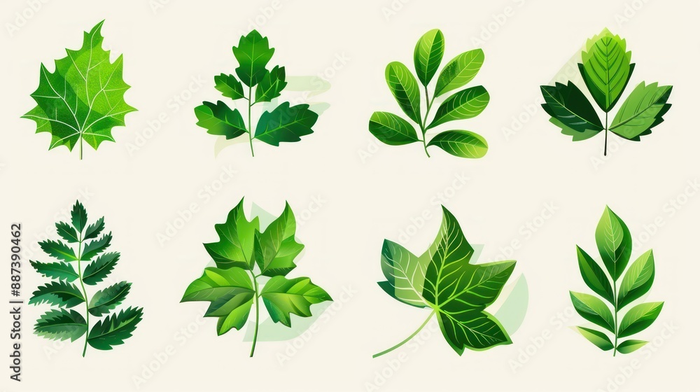 Collection of Green Leaves Collection of Green Leaves