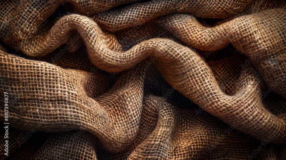 abstract texture, top down view, Coarse hemp fabric textures with visible weave patterns abstract texture, top down view, Coarse hemp fabric textures with visible weave patterns