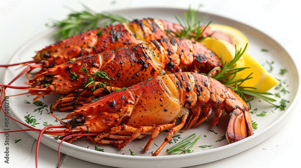 Grilled Lobster Tails with Lemon and Herbs Grilled Lobster Tails with Lemon and Herbs
