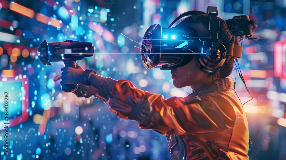 Virtual Reality and Gaming A gamer fully immersed Virtual Reality and Gaming A gamer fully immersed
