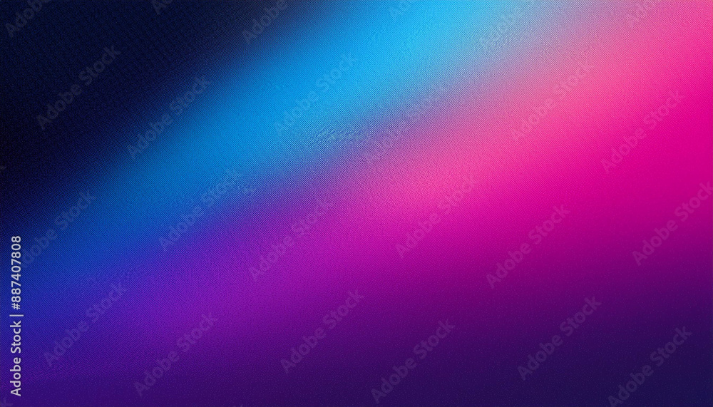 Obraz premium Vibrant Poster: Grainy Gradient Background with Purple, Blue, Pink, Black