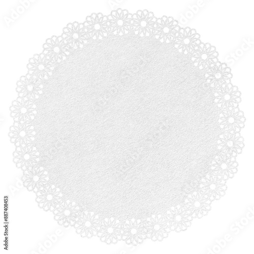円形のレースの背景／紙ナプキン　リアル